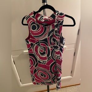 Merona pink and blue swirled dress